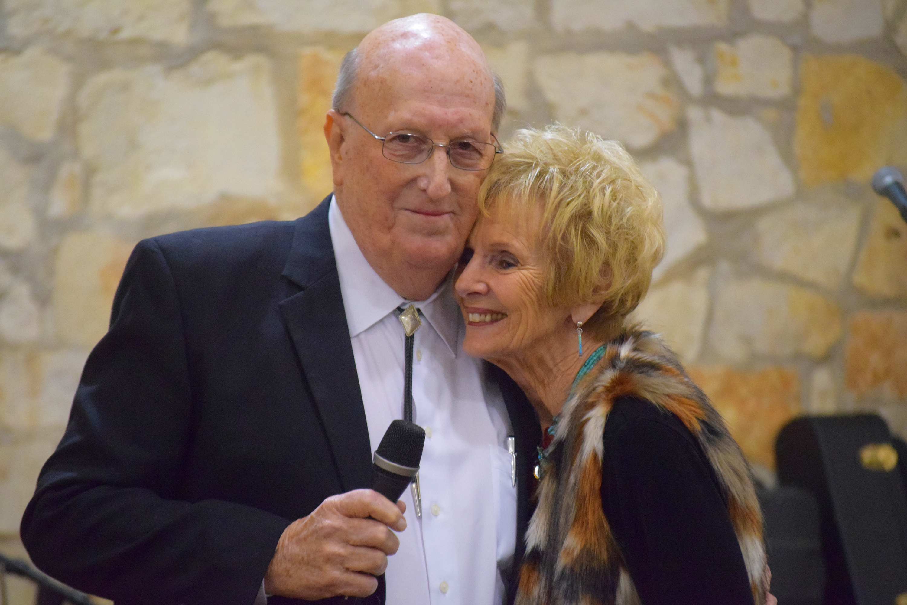 Ron with long-time friend Nancy Rabb at the 2015 Cattleman's Ball